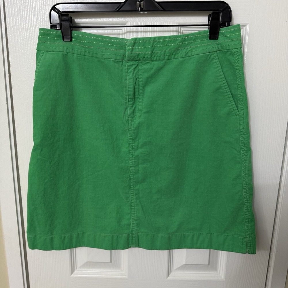 Lilly Pulitzer Corduroy Kelly Green A Line Skirt With Pockets Size 6 Golf Preppy